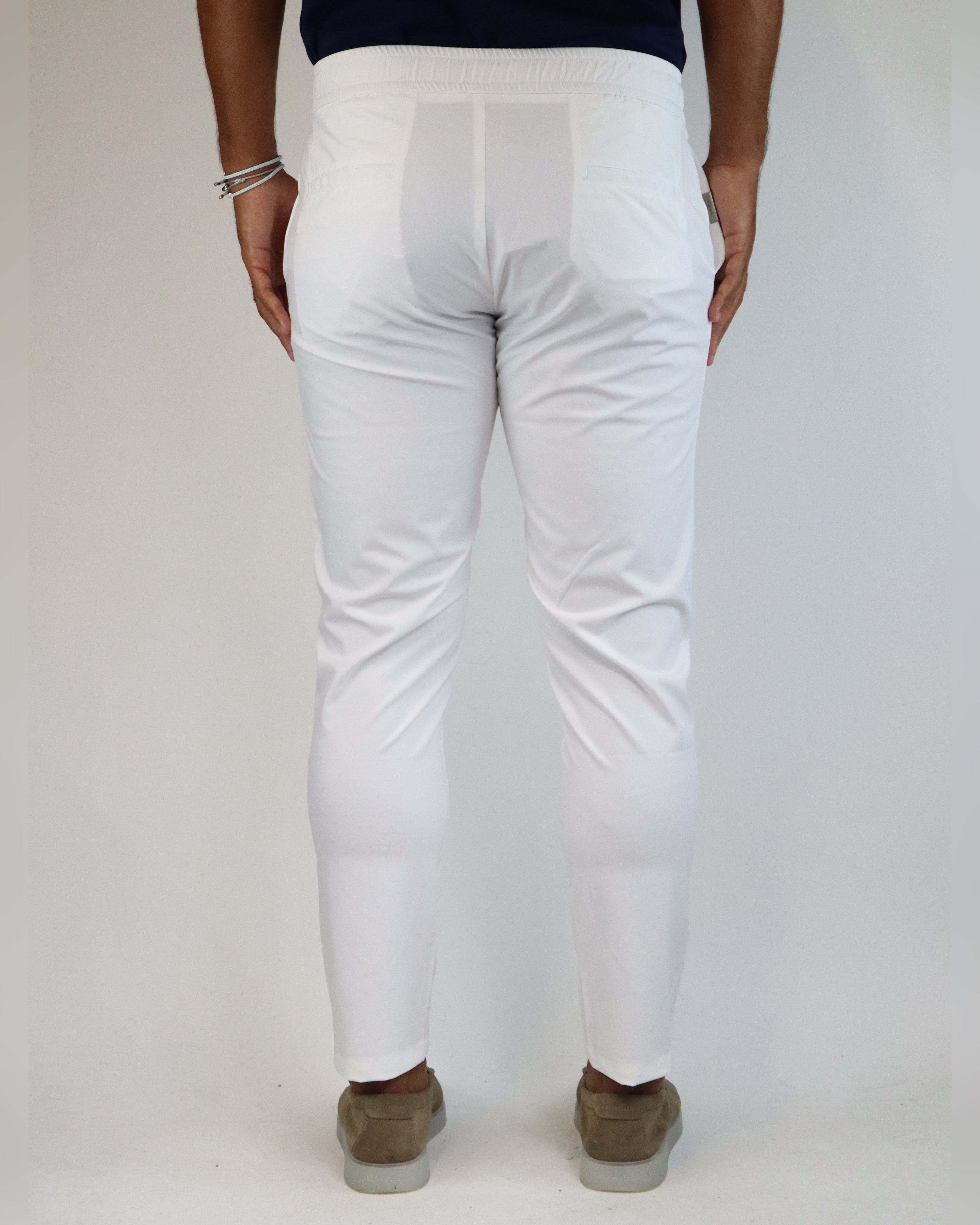 LAVENZI STRETCH PANTALON - WIT