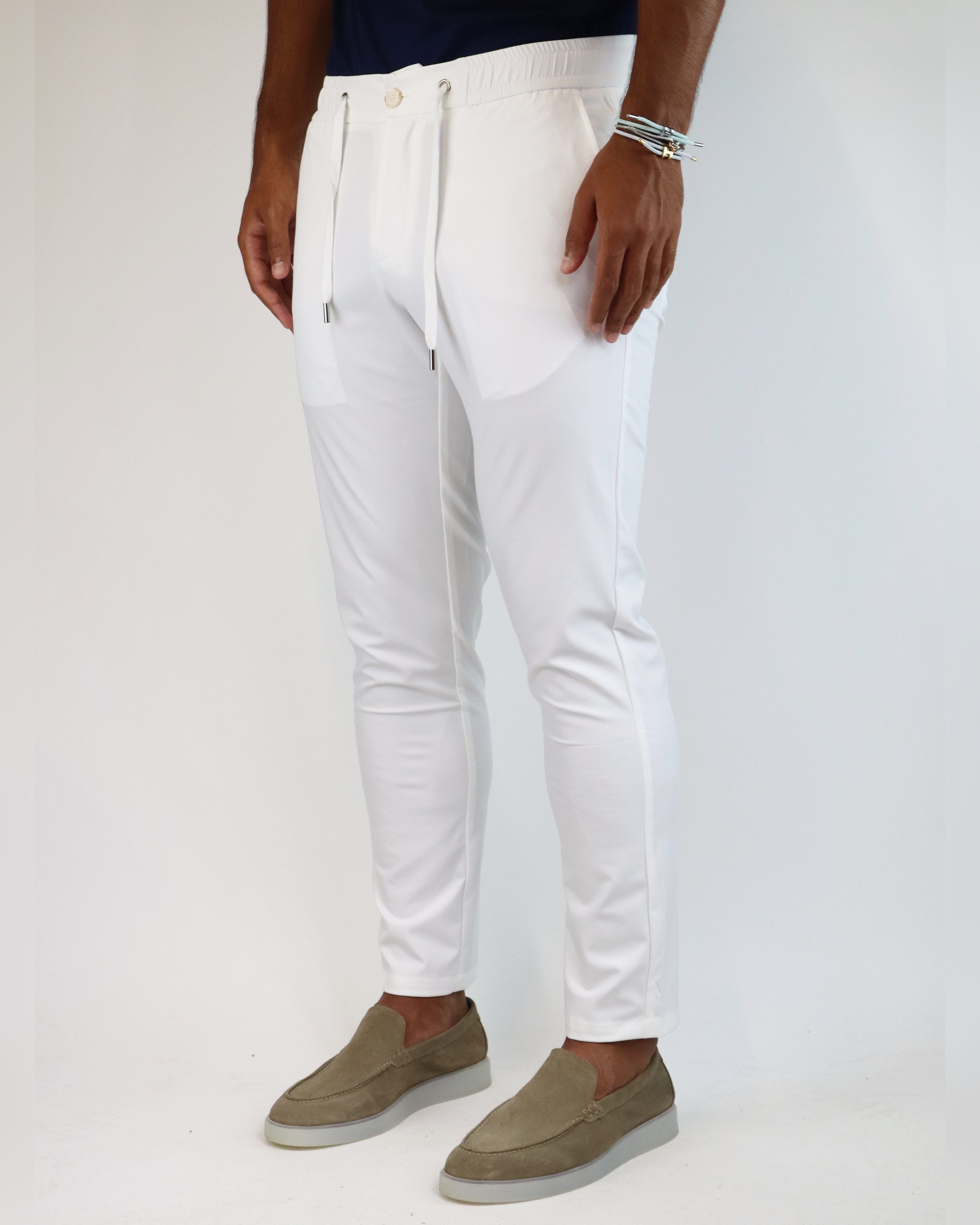 LAVENZI STRETCH PANTALON - WIT