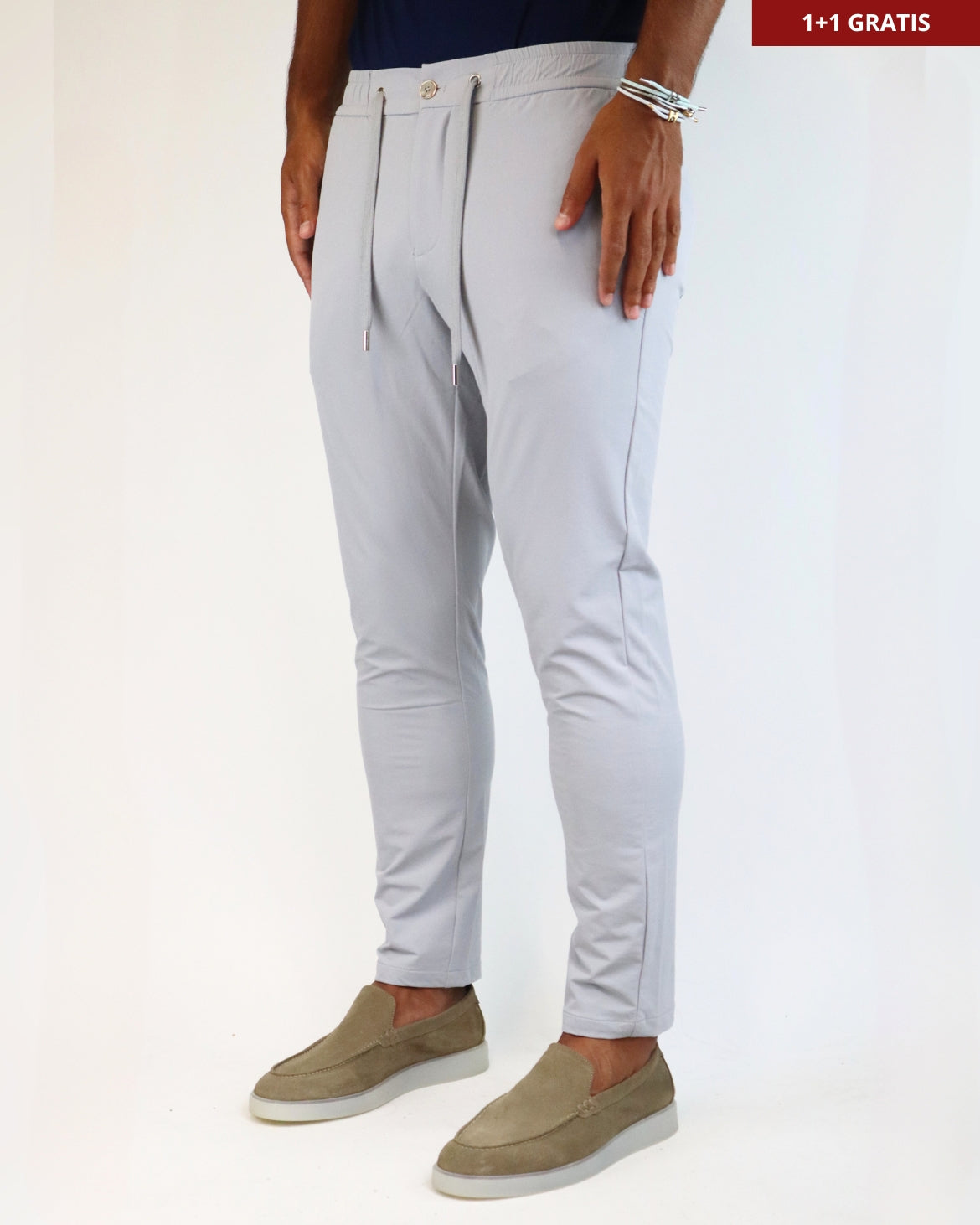 LAVENZI STRETCH PANTALON - GRIJS