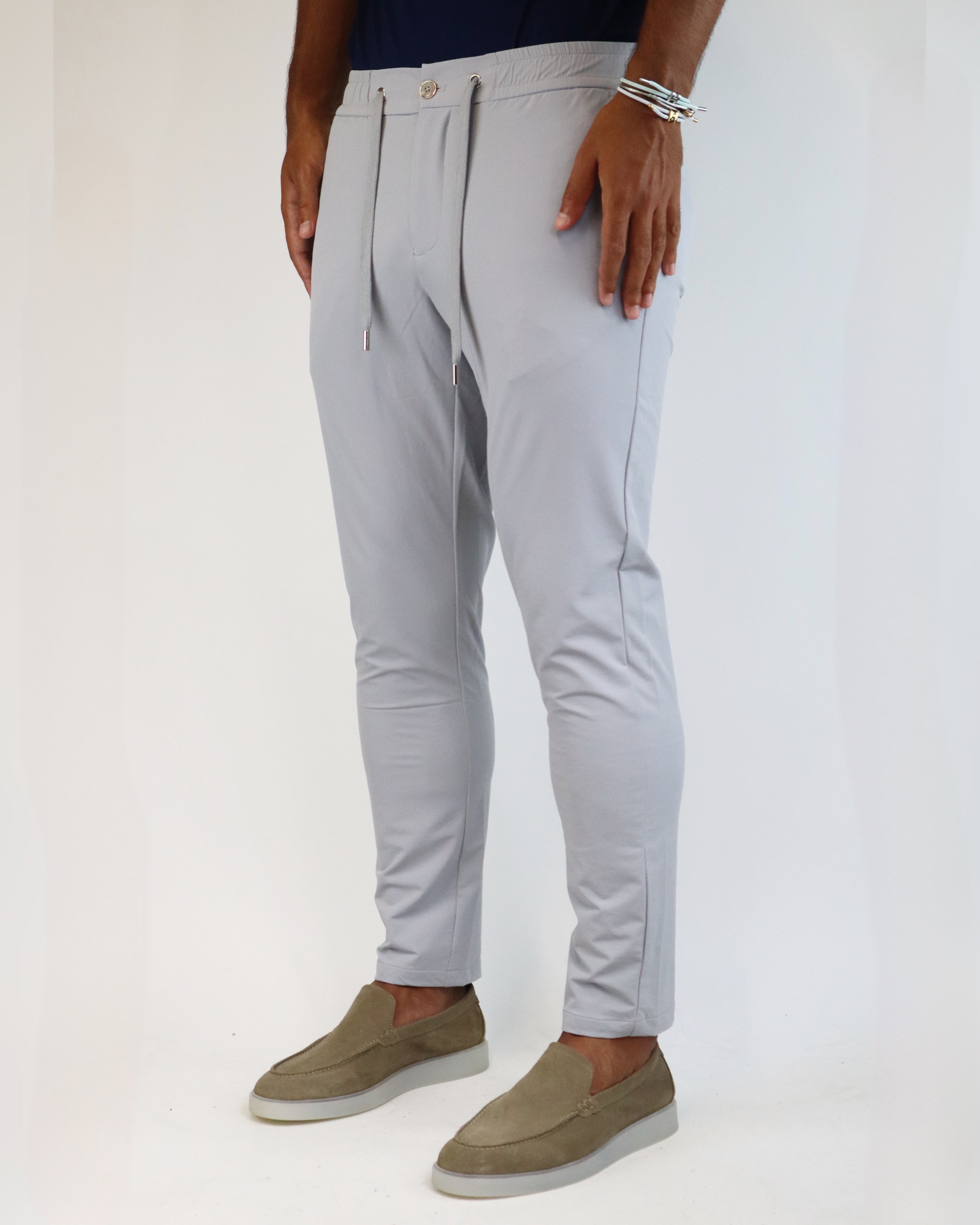 LAVENZI STRETCH PANTALON - WIT