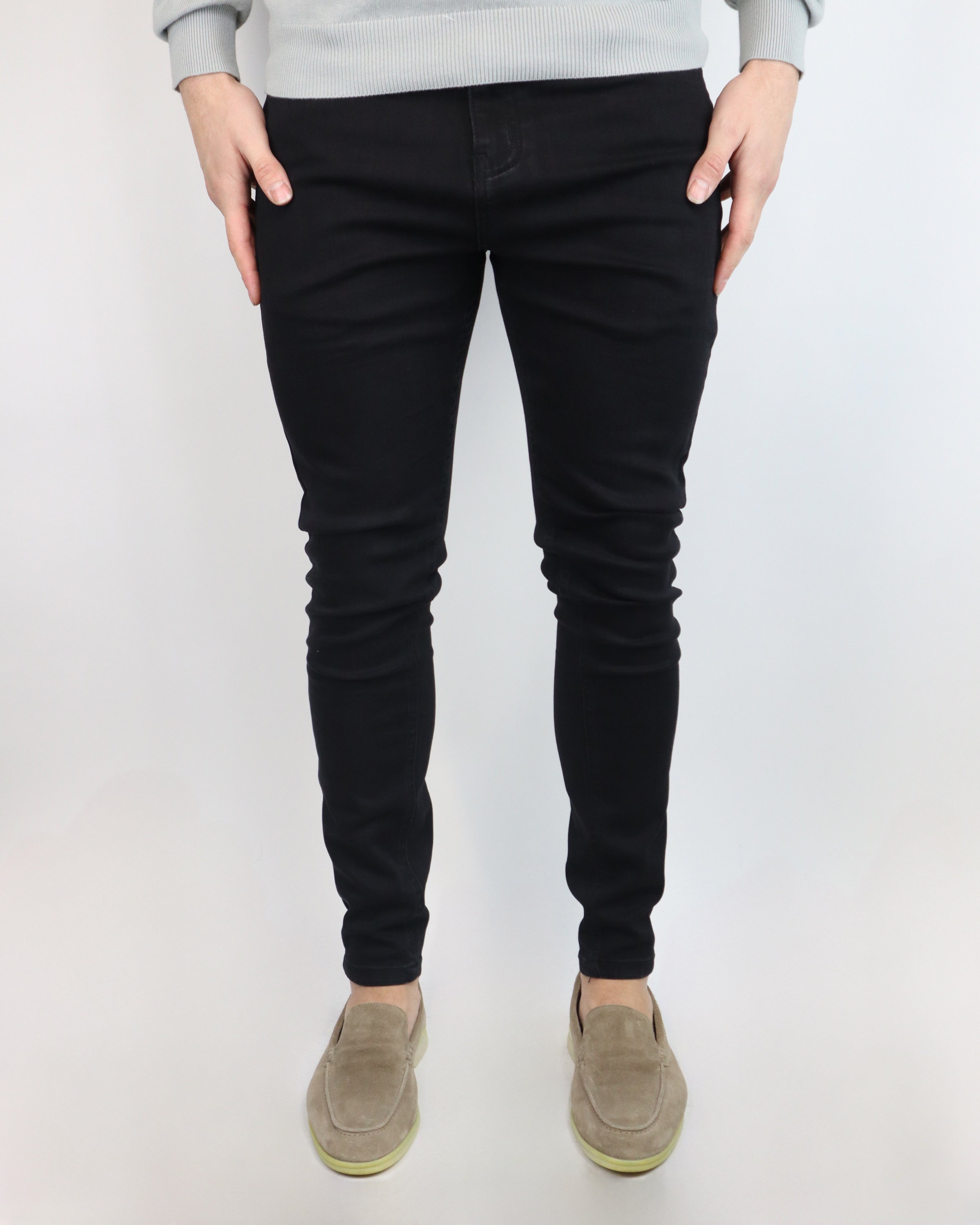 THE LAVENZI STRETCH JEANS - BLACK