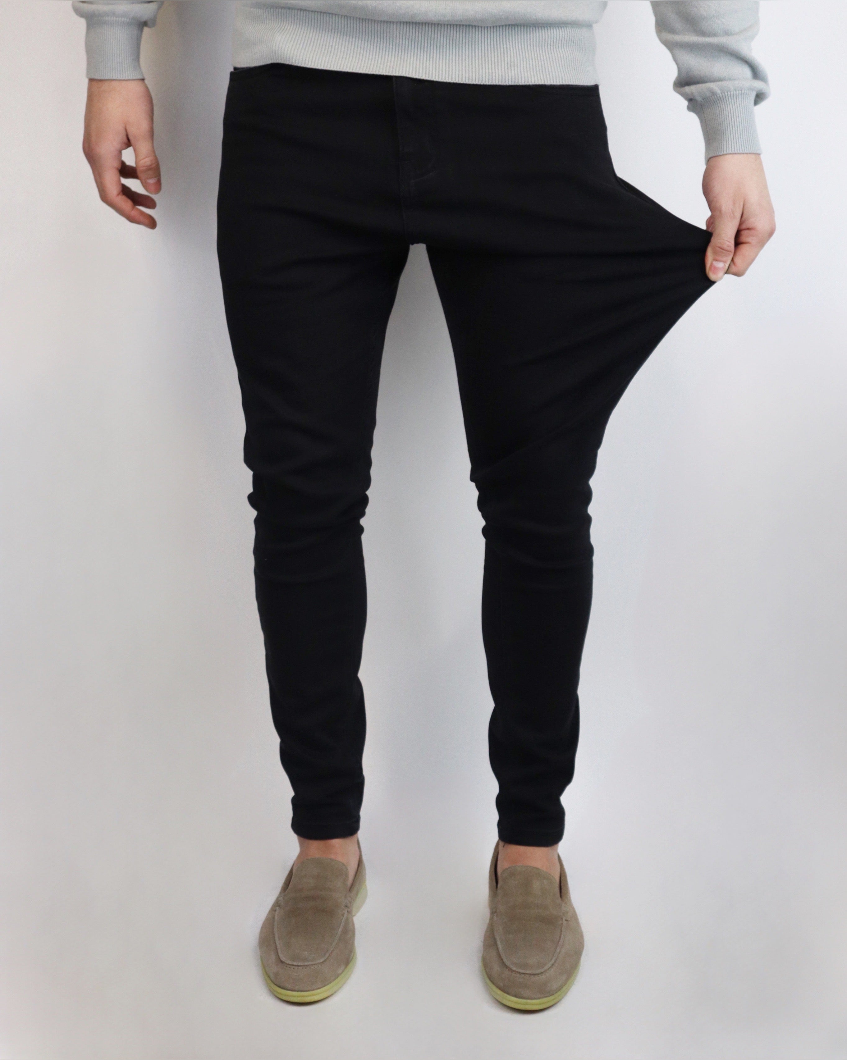 THE LAVENZI STRETCH JEANS - BLACK