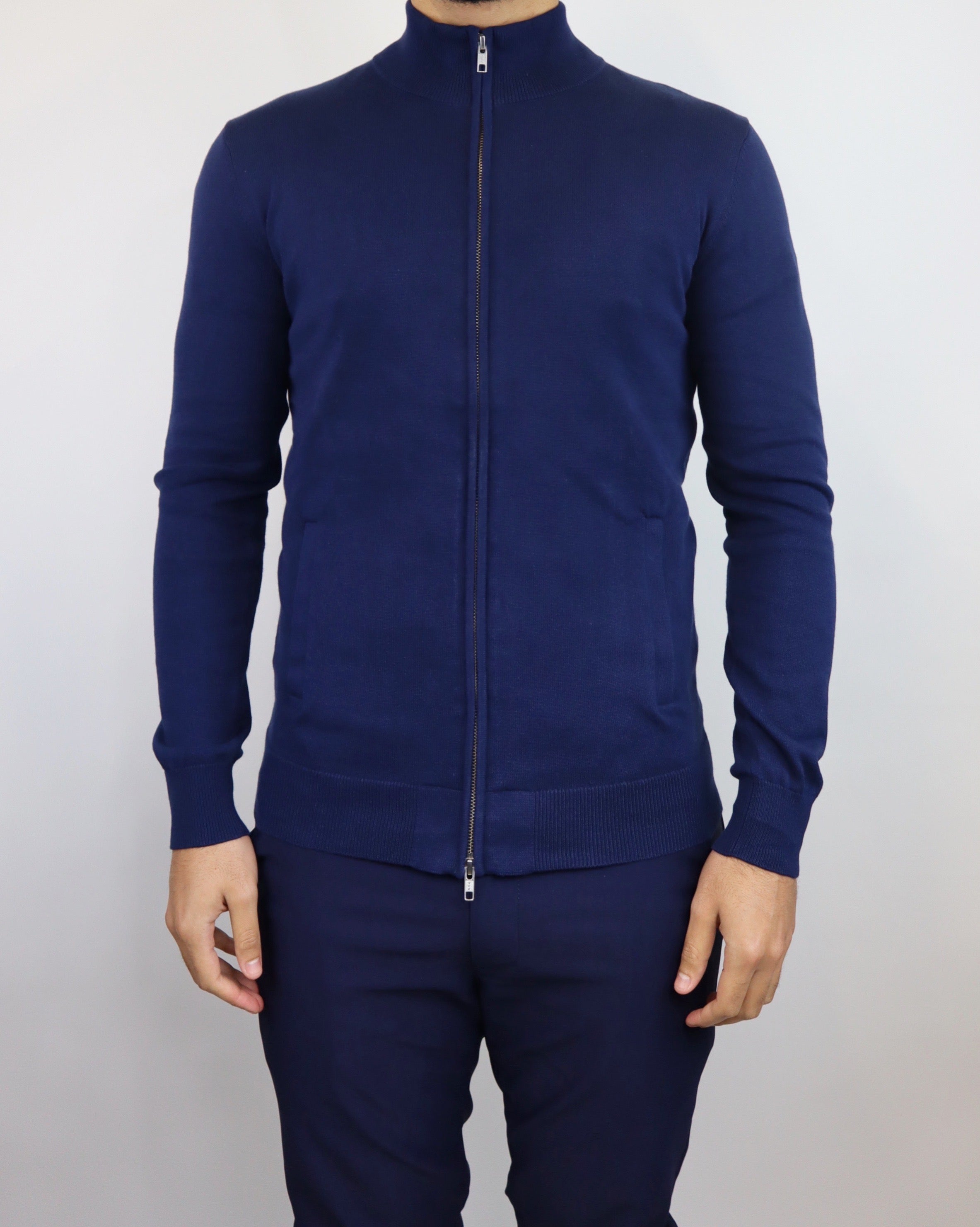 IMPERIAL HALF ZIP SWEATER - NAVY